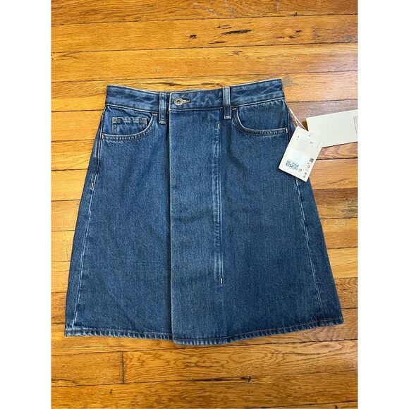 COS DENIM MINI WRAP SKIRT - Picture 1 of 10
